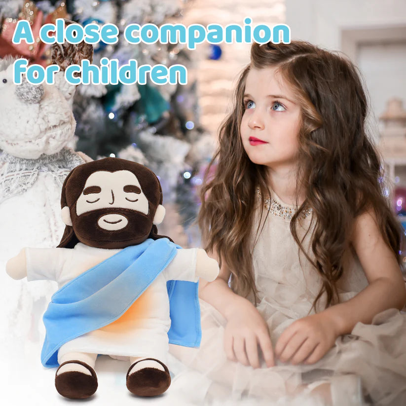 Breathing Light Jesus Plush Doll