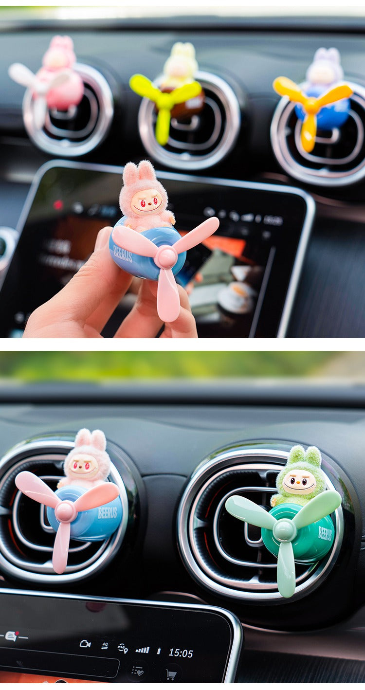 Labubu Car Air Freshener – Airplane Vent Clip