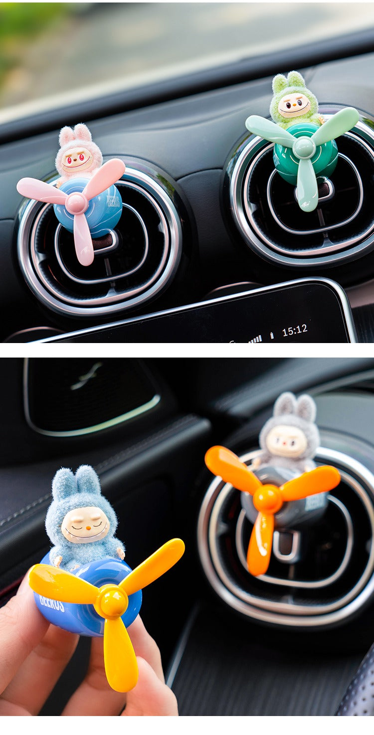 Labubu Car Air Freshener – Airplane Vent Clip