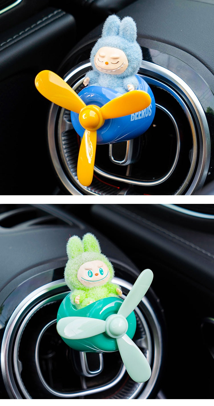 Labubu Car Air Freshener – Airplane Vent Clip