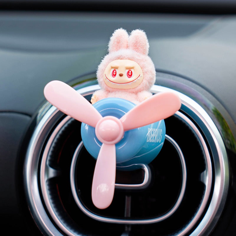 Labubu Car Air Freshener – Airplane Vent Clip