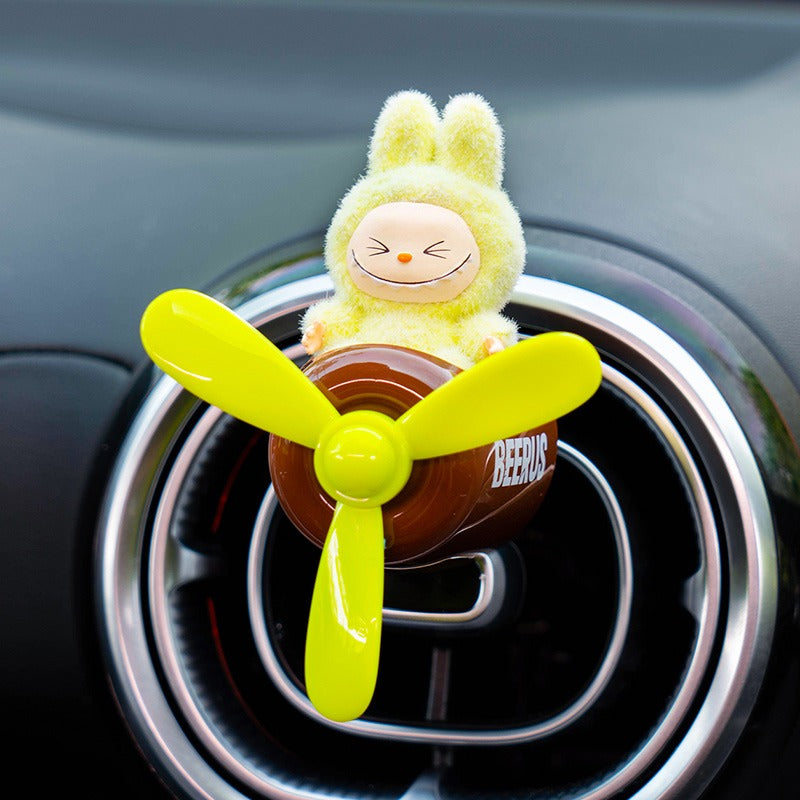 Labubu Car Air Freshener – Airplane Vent Clip