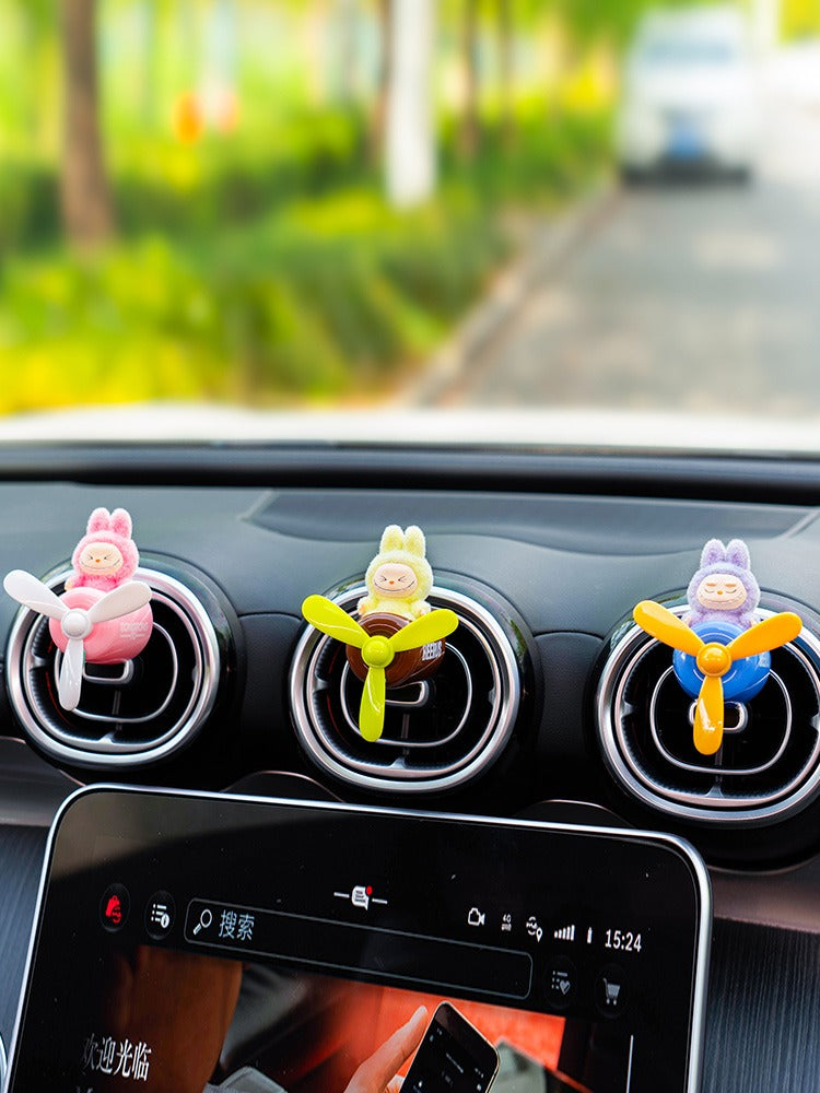 Labubu Car Air Freshener – Airplane Vent Clip