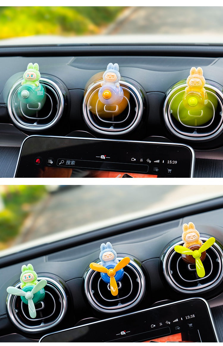 Labubu Car Air Freshener – Airplane Vent Clip