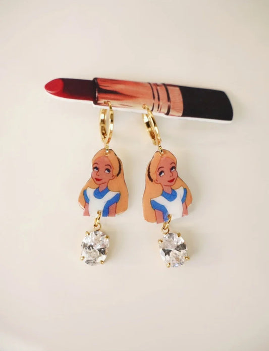 Alice Fairy Garden Earrings