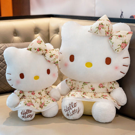Hello Kitty Floral Dress Plush