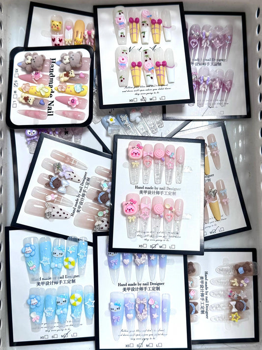 【MYSTERY BAG】$2.99 Flash Sale 1 Bag = 1 Random Press On Nail Set