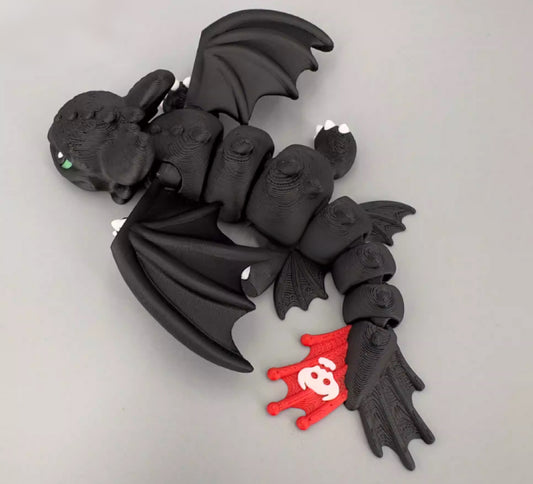 3D Printed Toothless Figurine – Dragon Statue