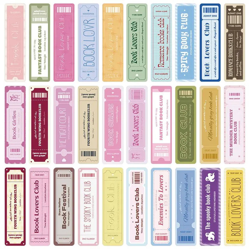 💗 Dreamy Aesthetic Bookmarks – Set of 30