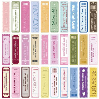 💗 Dreamy Aesthetic Bookmarks – Set of 30
