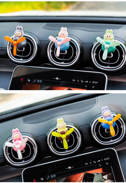 Labubu Car Air Freshener – Airplane Vent Clip