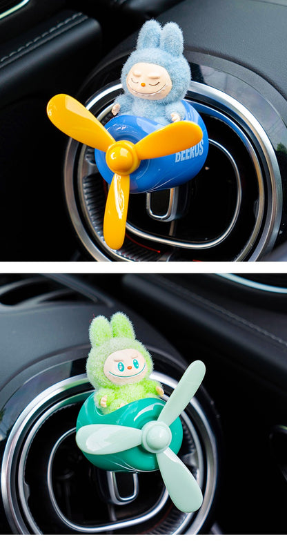 Labubu Car Air Freshener – Airplane Vent Clip