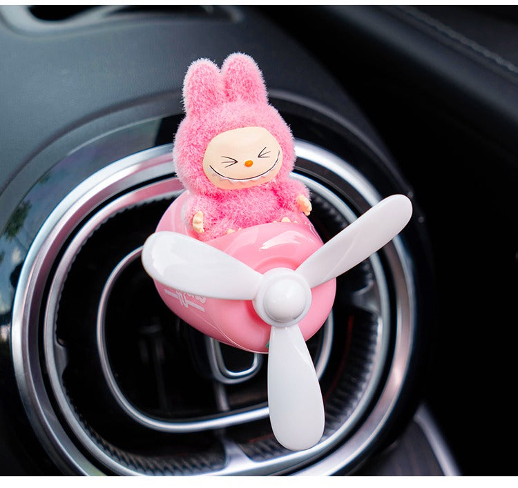 Labubu Car Air Freshener – Airplane Vent Clip