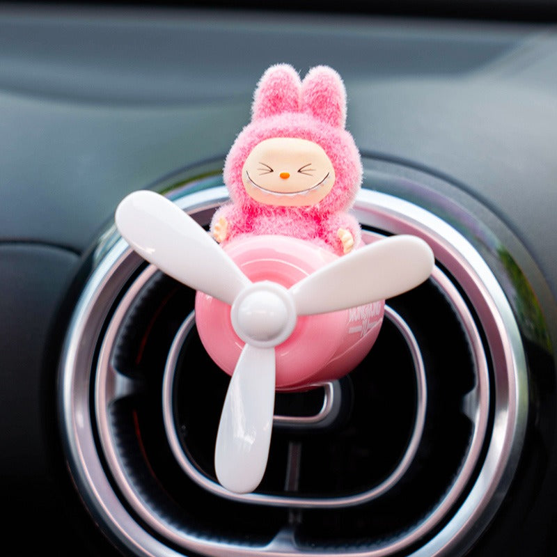 Labubu Car Air Freshener – Airplane Vent Clip