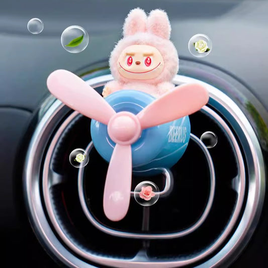 Labubu Car Air Freshener – Airplane Vent Clip
