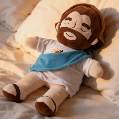Breathing Light Jesus Plush Doll