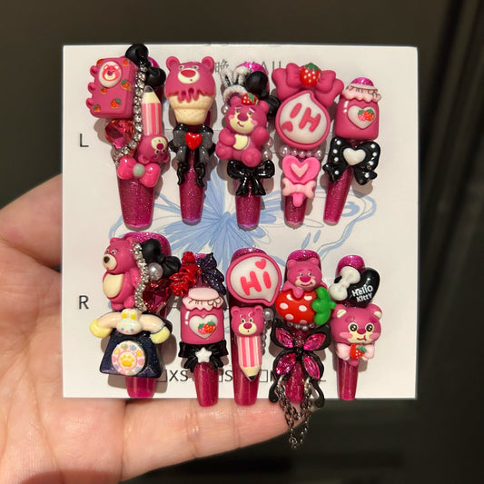 Handmade Lotso Press-On Nails