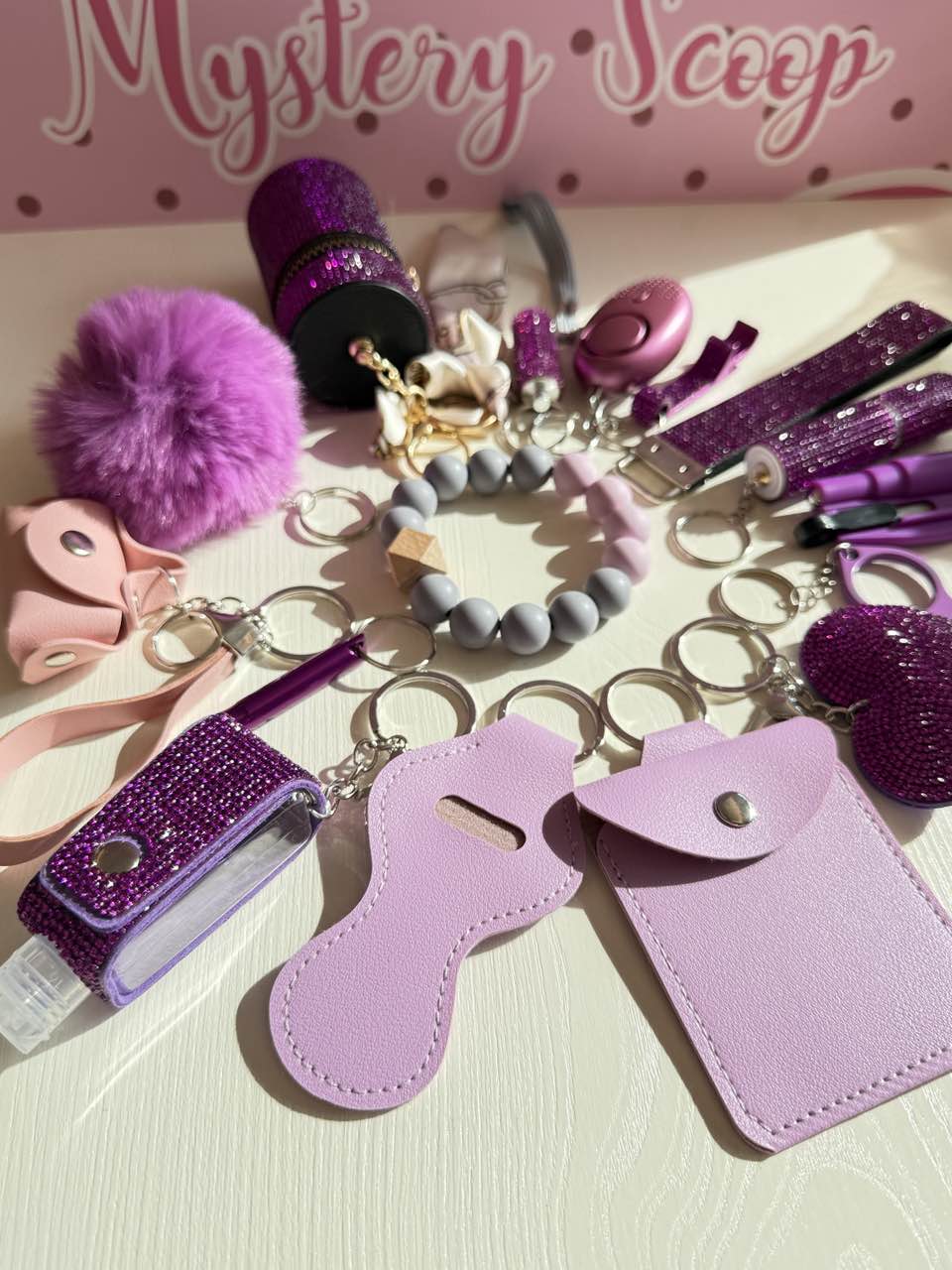 2025 NEW 16pcs Bling Self-Defense Keychain Set