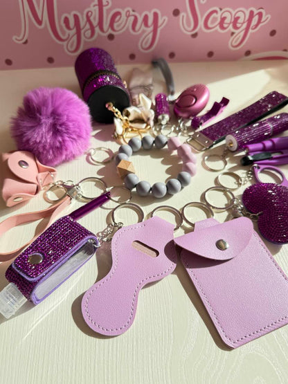2025 NEW 16pcs Bling Self-Defense Keychain Set