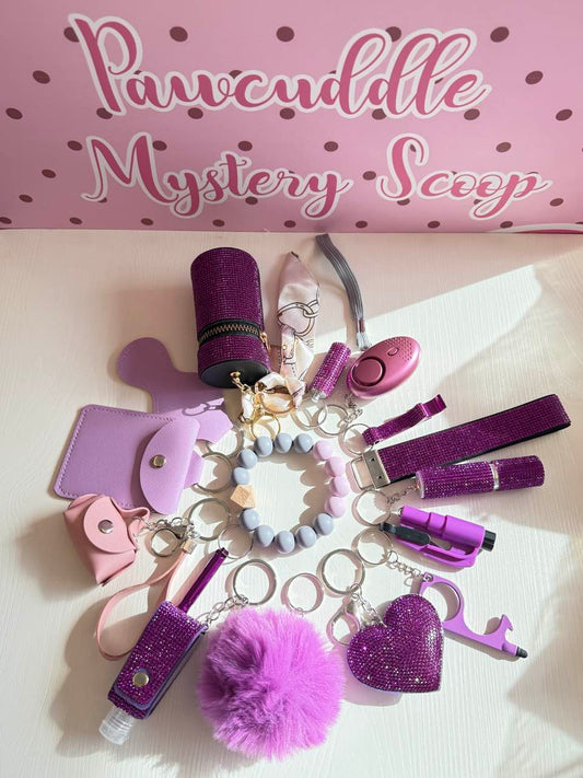 2025 NEW 16pcs Bling Self-Defense Keychain Set