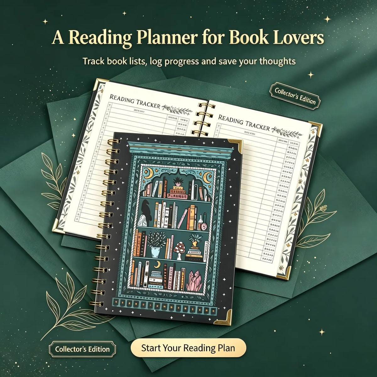 Book Lover’s Reading Journal & Planner