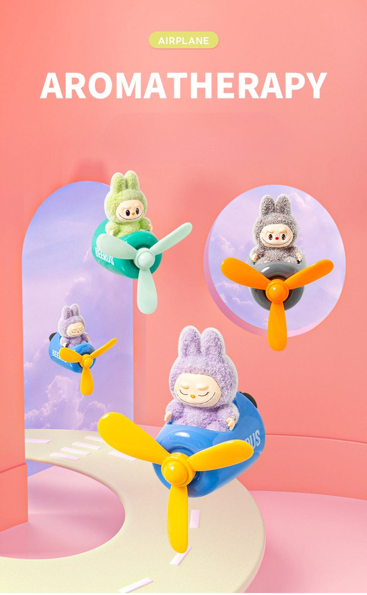 Labubu Car Air Freshener – Airplane Vent Clip