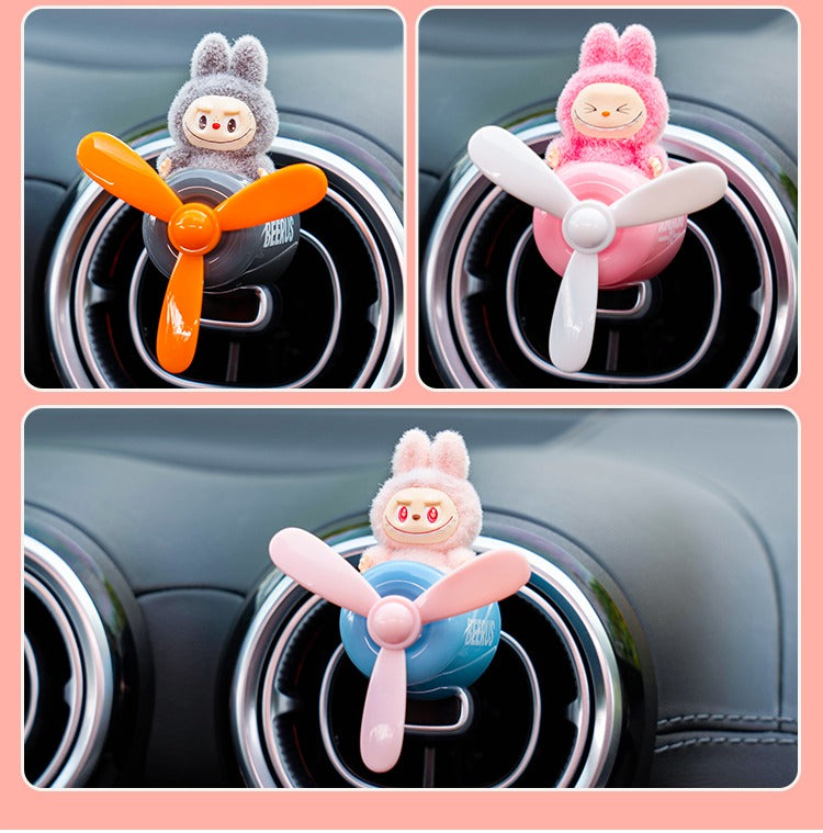 Labubu Car Air Freshener – Airplane Vent Clip