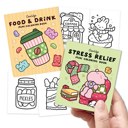 Cozy Coloring Book Set – Food & Drinks (2 Pack)