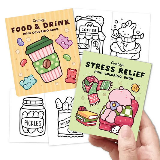 Cozy Coloring Book Set – Food & Drinks (2 Pack)