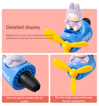 Labubu Car Air Freshener – Airplane Vent Clip