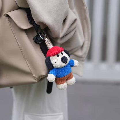Pawcuddle x LINKNOT Exclusive | Big Nose Dog Plush Keychain