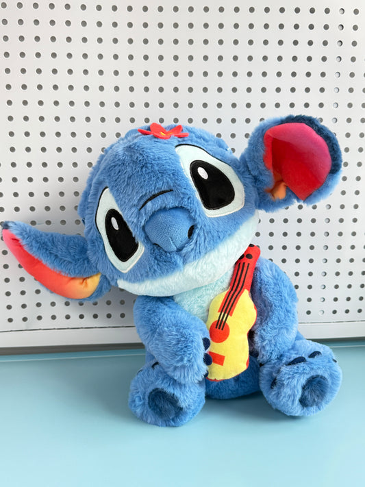 Colorful Guitar Stitch Plush Backpack