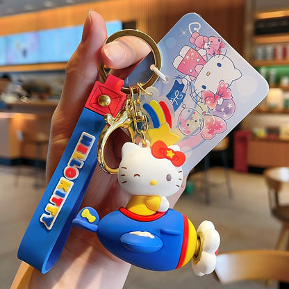 Hello Kitty Beaded Keychain Phone Charm