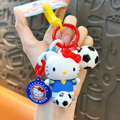 Hello Kitty Beaded Keychain Phone Charm