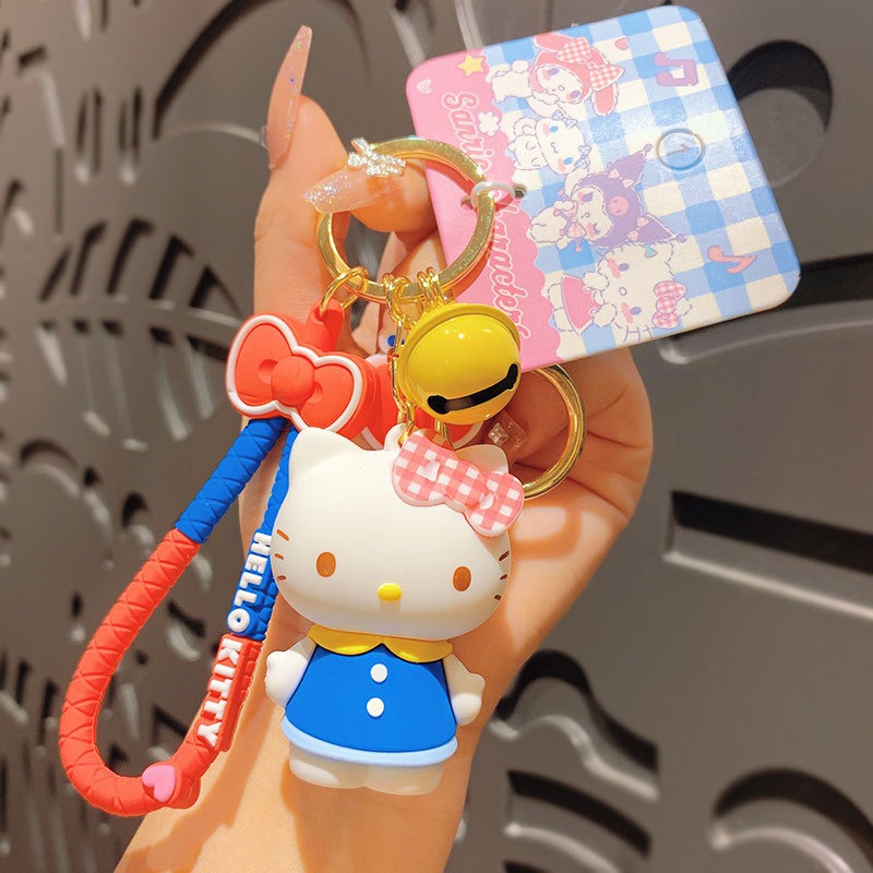 Hello Kitty Beaded Keychain Phone Charm