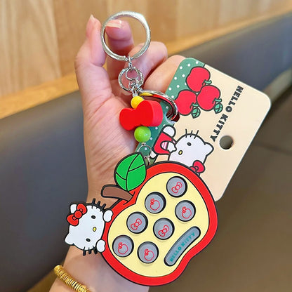 Hello Kitty Beaded Keychain Phone Charm