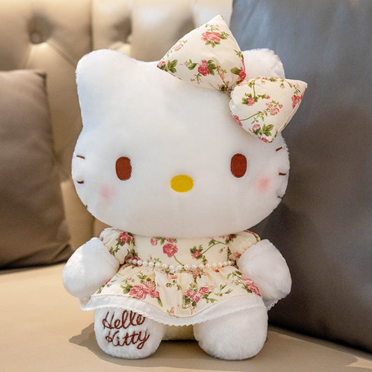 Hello Kitty Floral Dress Plush
