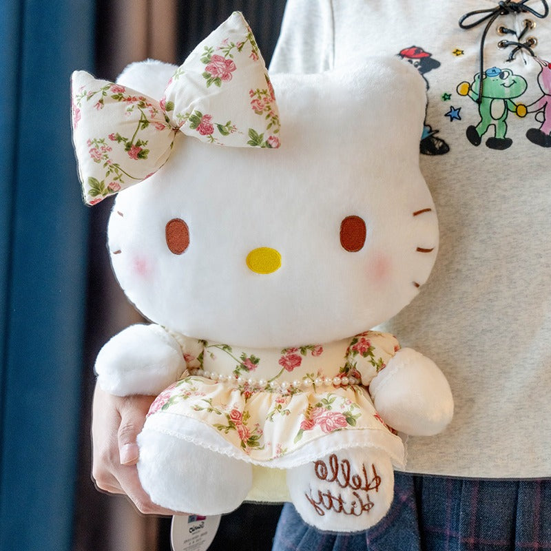 Hello Kitty Floral Dress Plush