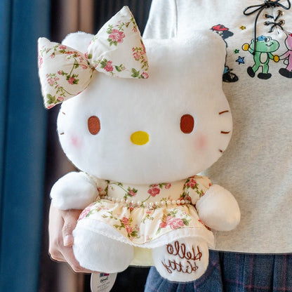Hello Kitty Floral Dress Plush