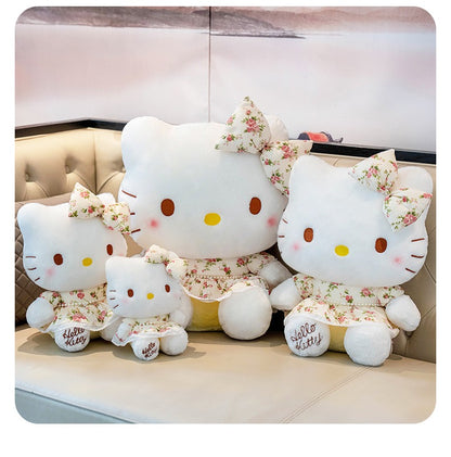 Hello Kitty Floral Dress Plush