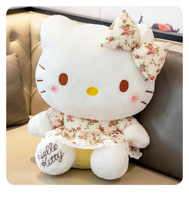 Hello Kitty Floral Dress Plush