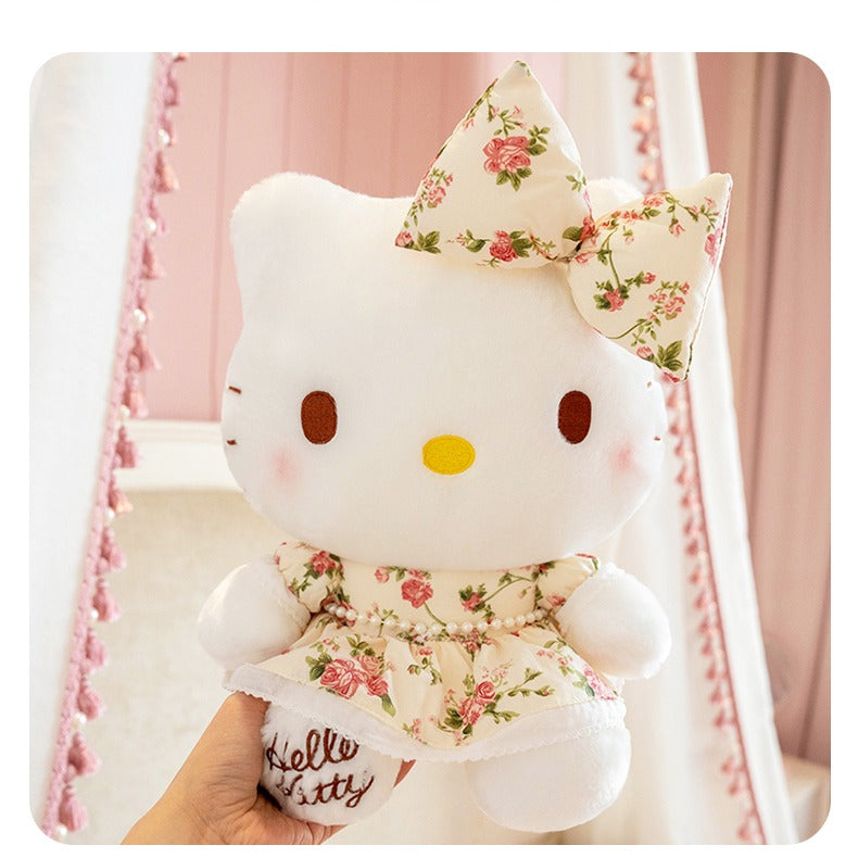 Hello Kitty Floral Dress Plush