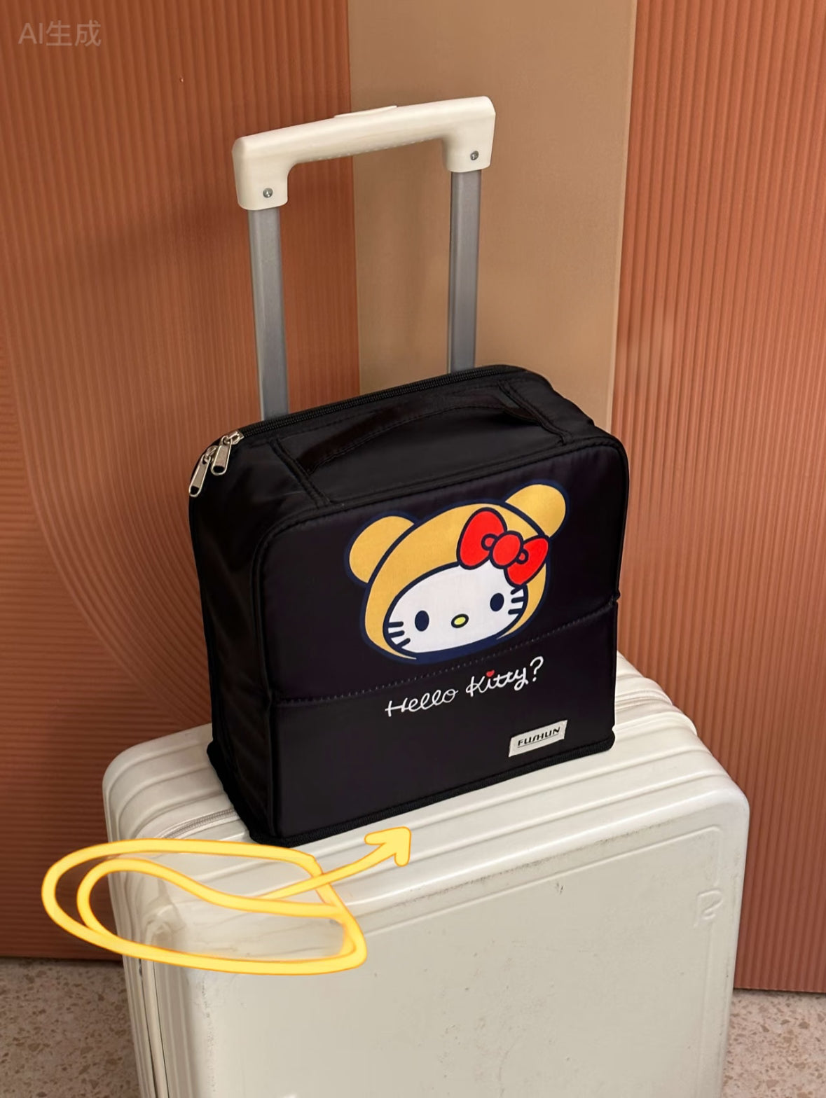 Large Waterproof Standing Makeup Bag – Travel Cosmetic Organizer