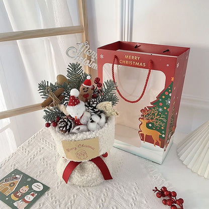 Christmas Gift Bucket | Plush Bouquet for Girlfriend, Kids & Besties