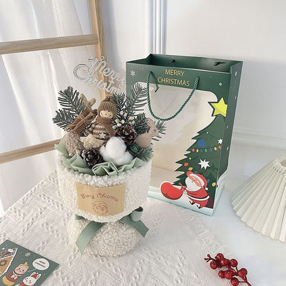 Christmas Gift Bucket | Plush Bouquet for Girlfriend, Kids & Besties