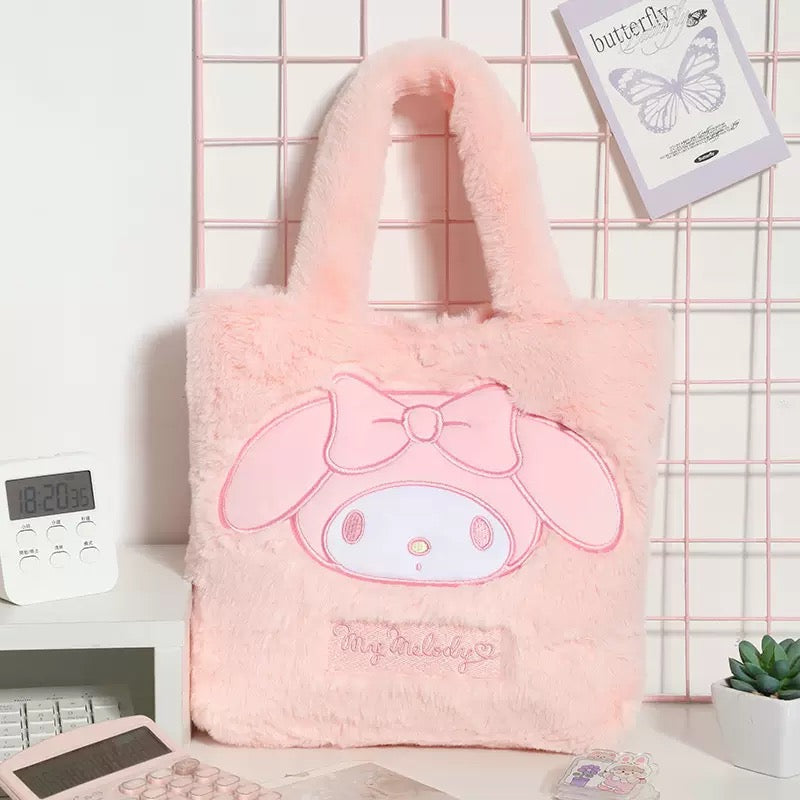 My Melody Plush Tote Bag- Cute & Soft!