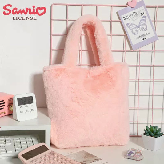 My Melody Plush Tote Bag- Cute & Soft!