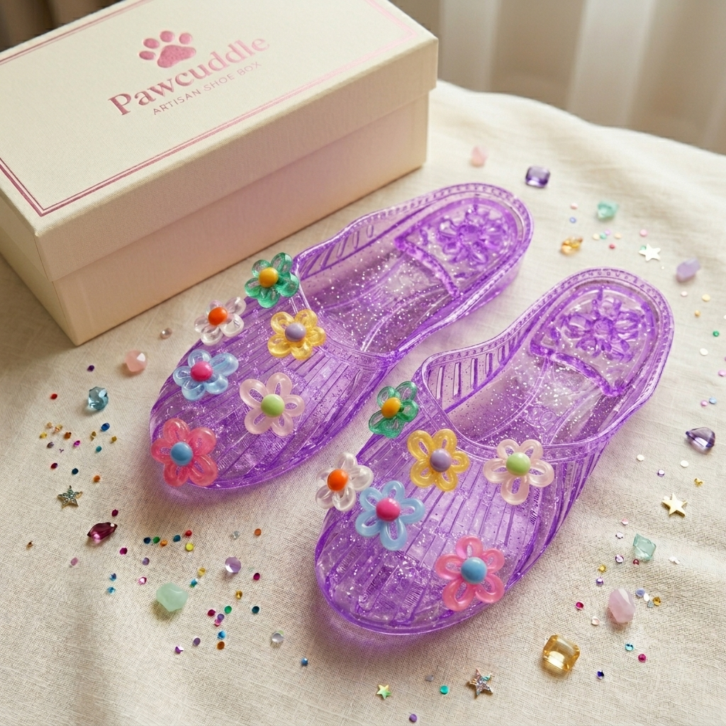 Jelly Flower Clogs - Chunky Platform Summer Sandals