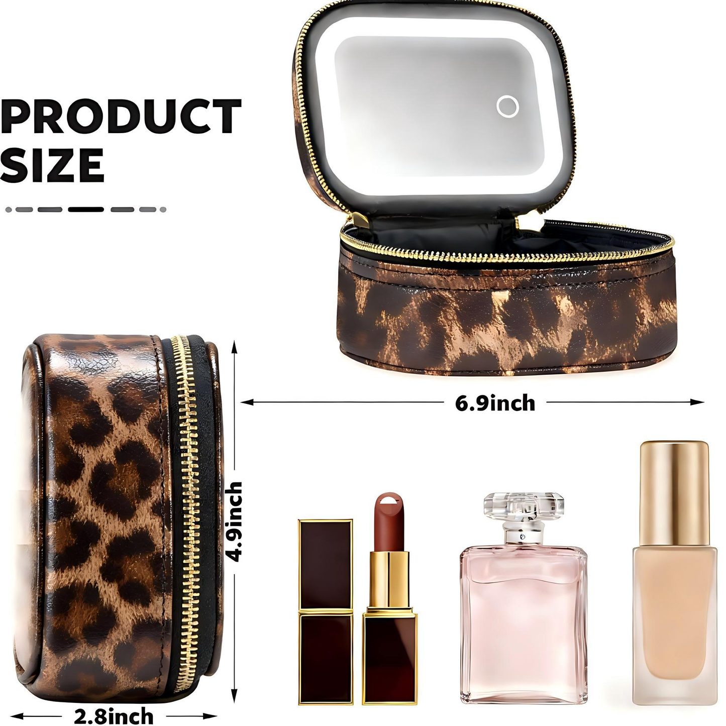Mini LED Portable Makeup Bag