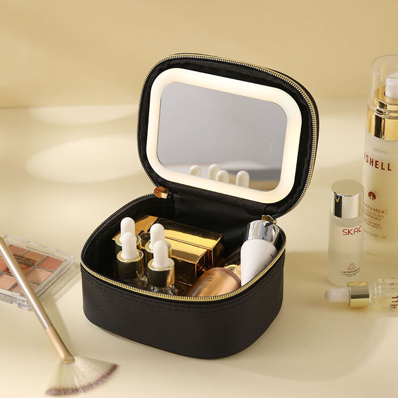 Mini LED Portable Makeup Bag